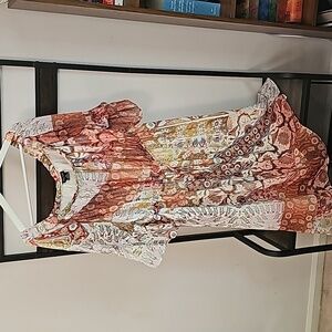 City Chic Flowy Off Shoulder Dress